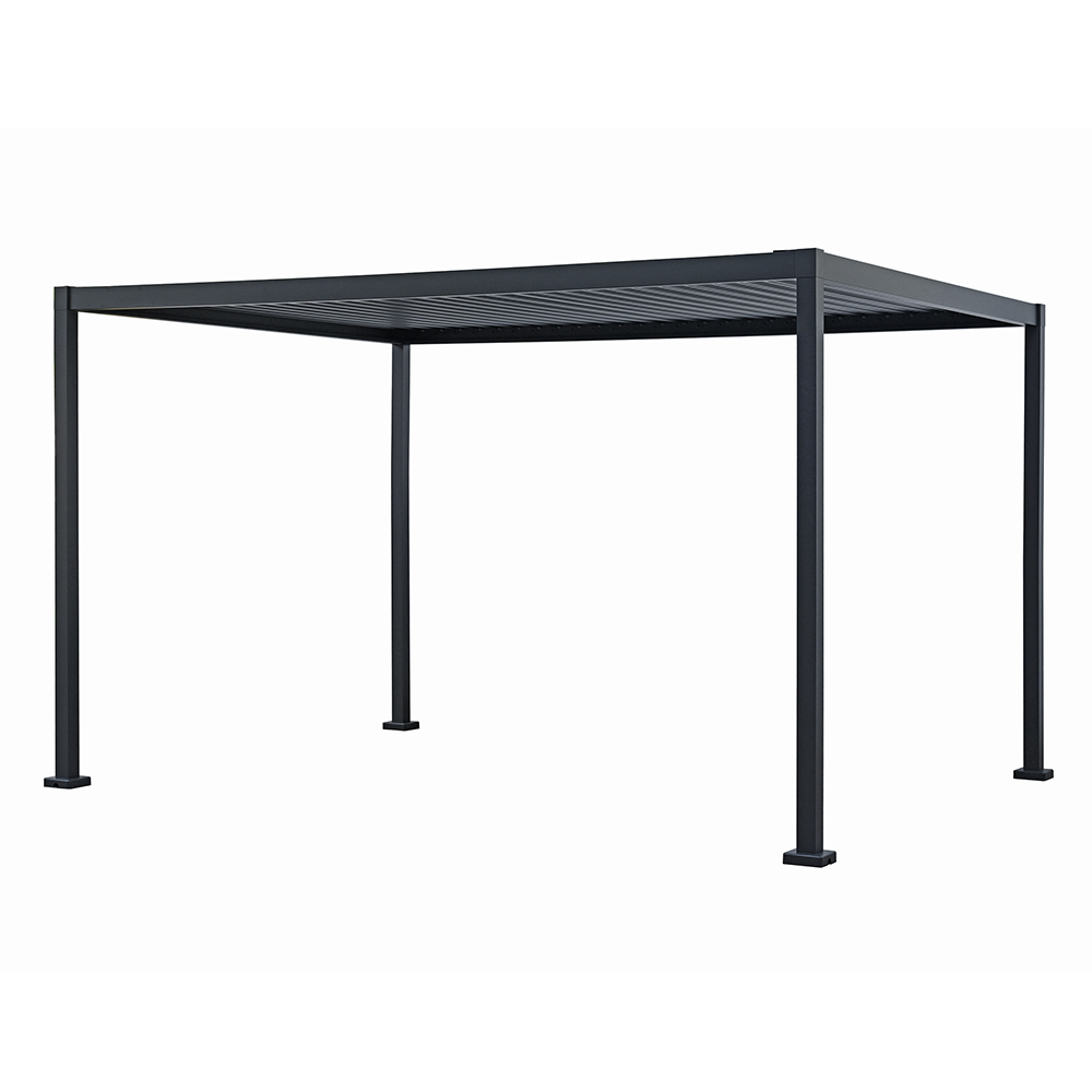 PERGOLA OGRODOWA 3X4X2.3M ALUMINIOWA ZE STALOWYM DACHEM